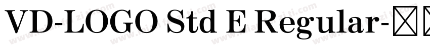 VD-LOGO Std E Regular字体转换
